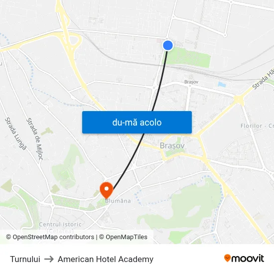 Harta de Turnului către American Hotel Academy