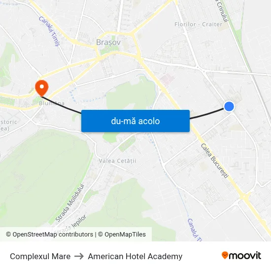 Harta de Complexul Mare către American Hotel Academy