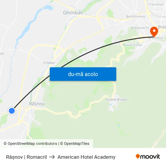 Harta de Râșnov | Romacril către American Hotel Academy