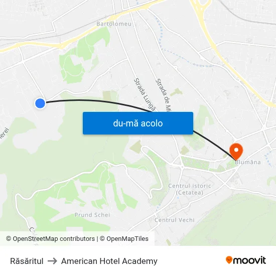 Harta de Răsăritul către American Hotel Academy