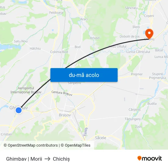 Harta de Ghimbav | Morii către Chichiș
