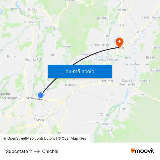 Harta de Subcetate 2 către Chichiș