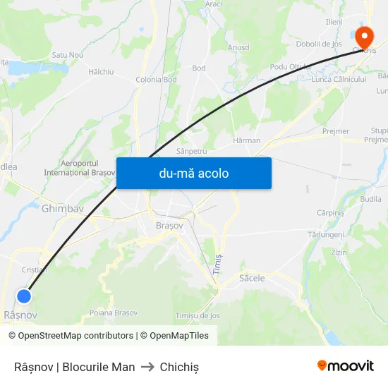 Harta de Râșnov | Blocurile Man către Chichiș