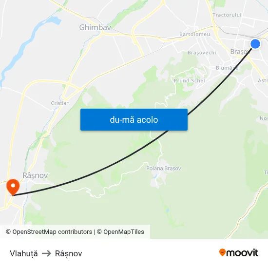 Harta de Vlahuță către Râşnov