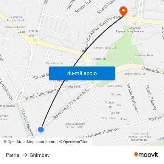 Harta de Patria către Ghimbav