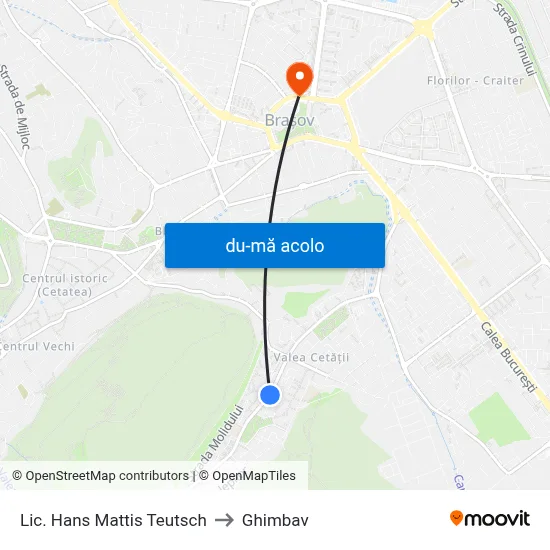 Harta de Lic. Hans Mattis Teutsch către Ghimbav