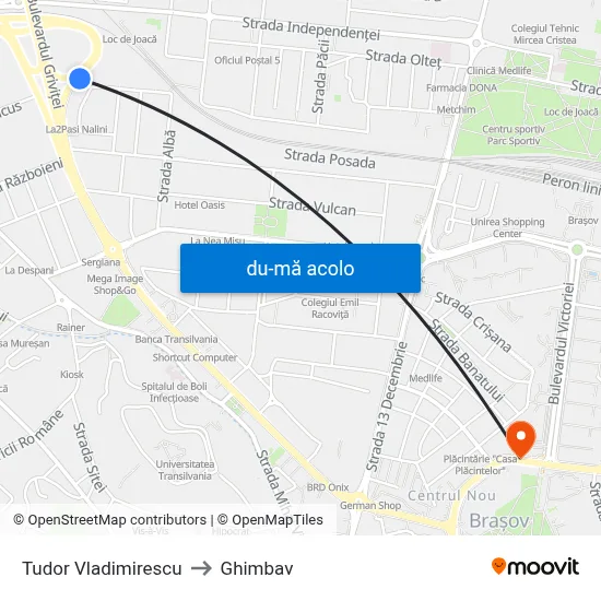 Harta de Tudor Vladimirescu către Ghimbav