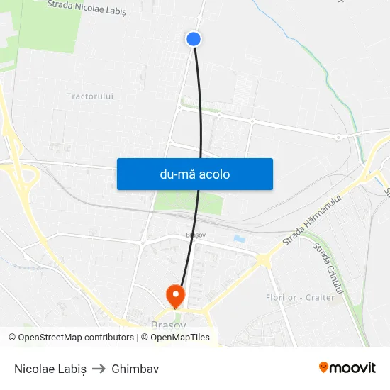 Harta de Nicolae Labiș către Ghimbav