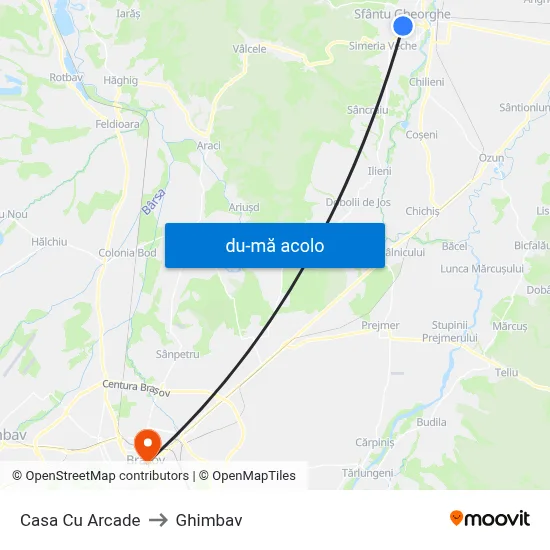 Harta de Casa Cu Arcade către Ghimbav