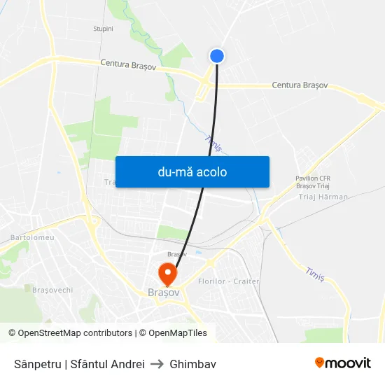Harta de Sânpetru | Sfântul Andrei către Ghimbav