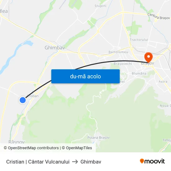 Harta de Cristian | Cântar Vulcanului către Ghimbav