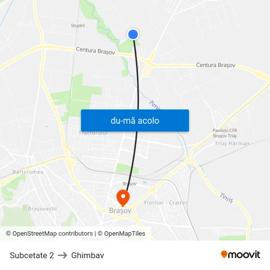 Harta de Subcetate 2 către Ghimbav