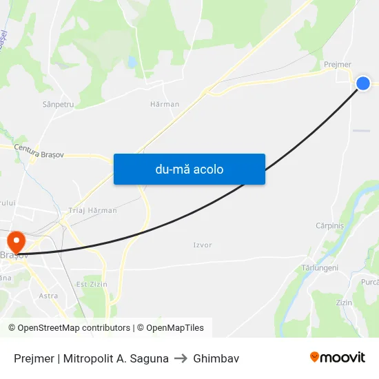 Harta de Prejmer | Mitropolit A. Saguna către Ghimbav