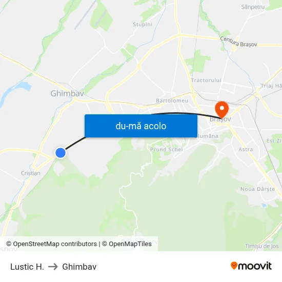Harta de Lustic H. către Ghimbav
