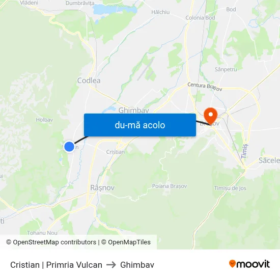 Harta de Cristian | Primria Vulcan către Ghimbav