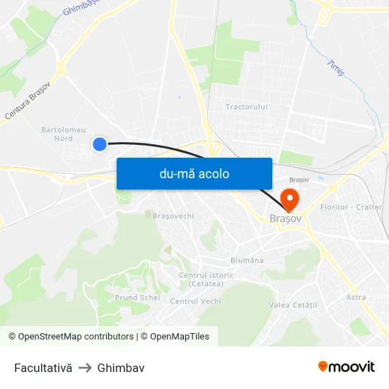 Harta de Facultativă către Ghimbav