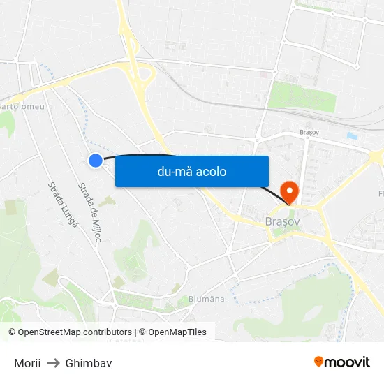 Harta de Morii către Ghimbav