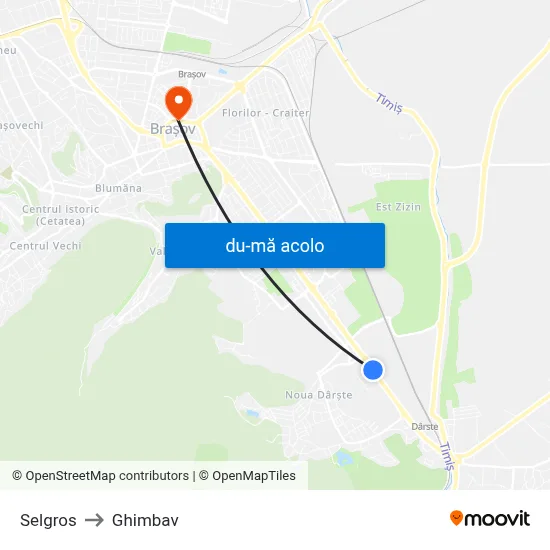 Harta de Selgros către Ghimbav