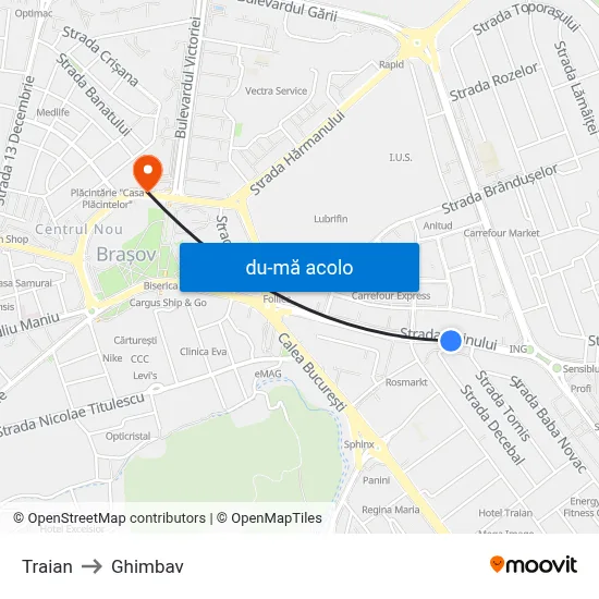 Harta de Traian către Ghimbav