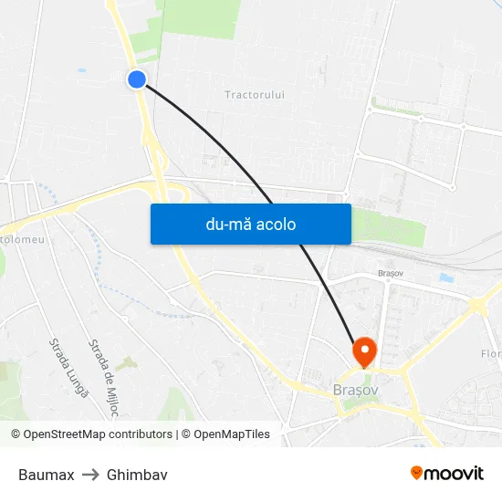 Harta de Baumax către Ghimbav