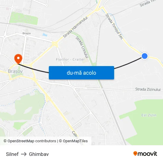 Harta de Silnef către Ghimbav