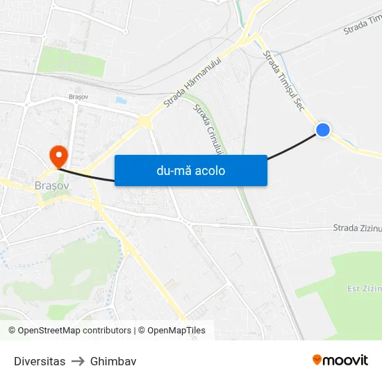 Harta de Diversitas către Ghimbav