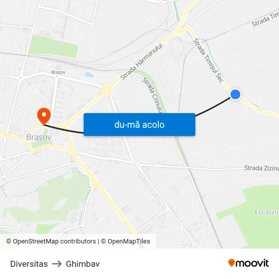 Harta de Diversitas către Ghimbav