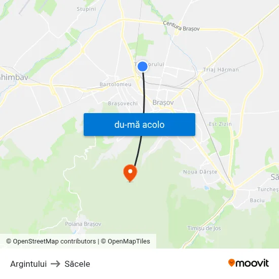 Harta de Argintului către Săcele