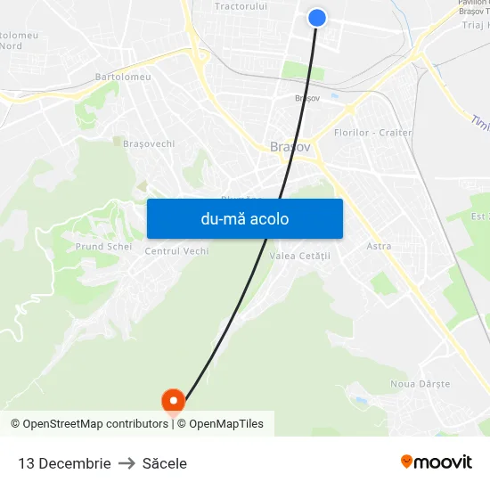 Harta de 13 Decembrie către Săcele