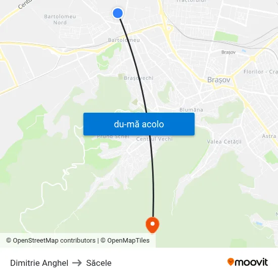 Harta de Dimitrie Anghel către Săcele