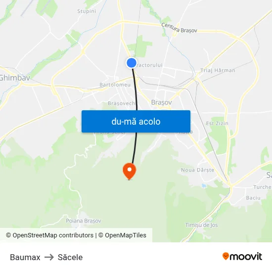 Harta de Baumax către Săcele