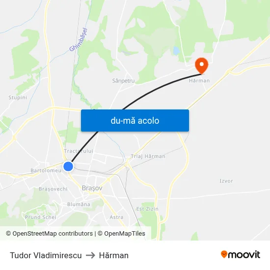 Harta de Tudor Vladimirescu către Hărman