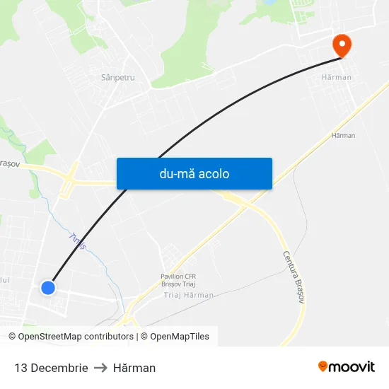 Harta de 13 Decembrie către Hărman