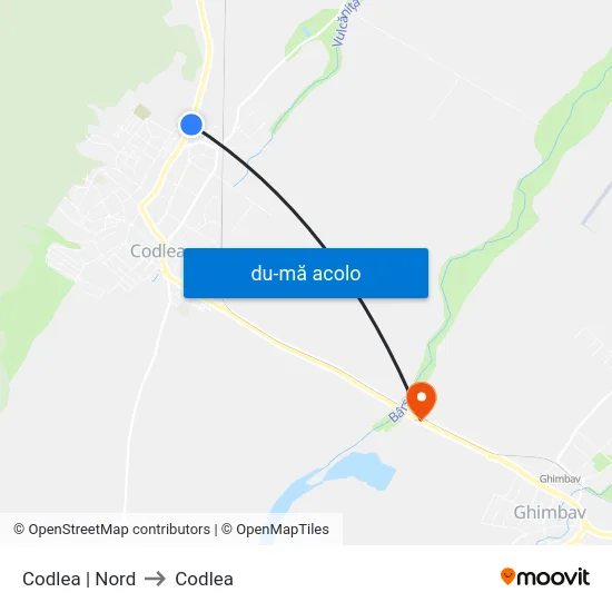 Harta de Codlea | Nord către Codlea