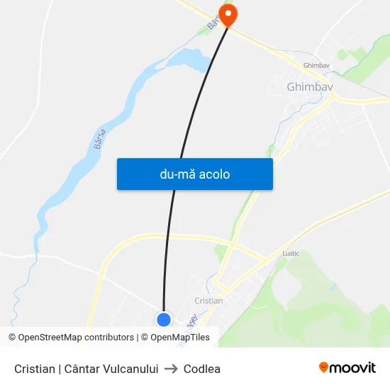 Harta de Cristian | Cântar Vulcanului către Codlea