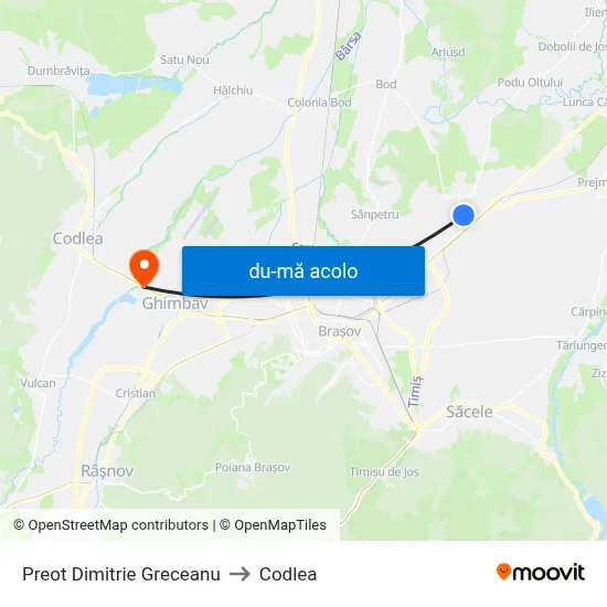 Harta de Preot Dimitrie Greceanu către Codlea