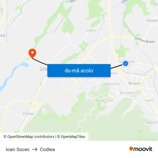 Harta de Ioan Socec către Codlea