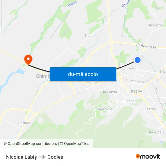 Harta de Nicolae Labiș către Codlea