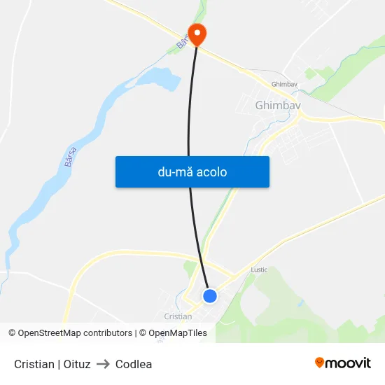 Harta de Cristian | Oituz către Codlea