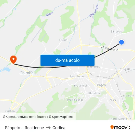 Harta de Sânpetru | Residence către Codlea