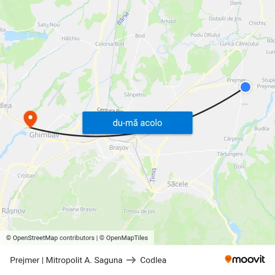 Harta de Prejmer | Mitropolit A. Saguna către Codlea