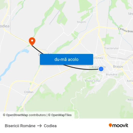 Harta de Bisericii Române către Codlea