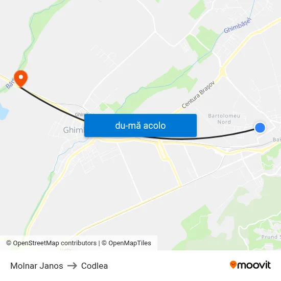 Harta de Molnar Janos către Codlea