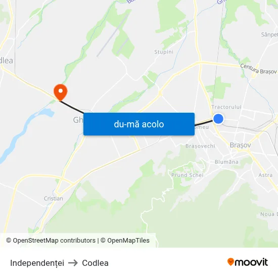 Harta de Independenței către Codlea
