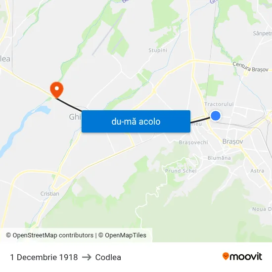 Harta de 1 Decembrie 1918 către Codlea