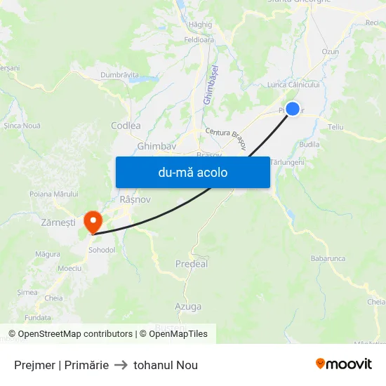 Harta de Prejmer | Primărie către tohanul Nou