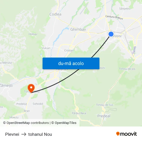 Harta de Plevnei către tohanul Nou