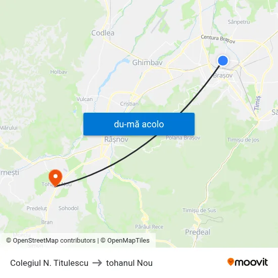 Harta de Colegiul N. Titulescu către tohanul Nou