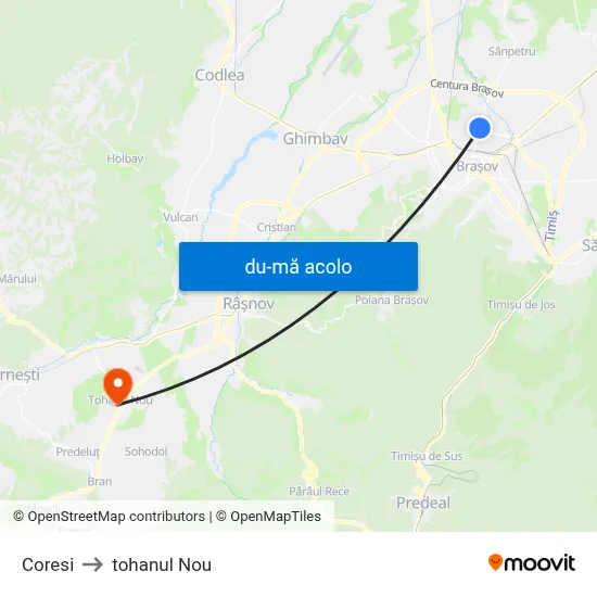 Harta de Coresi către tohanul Nou