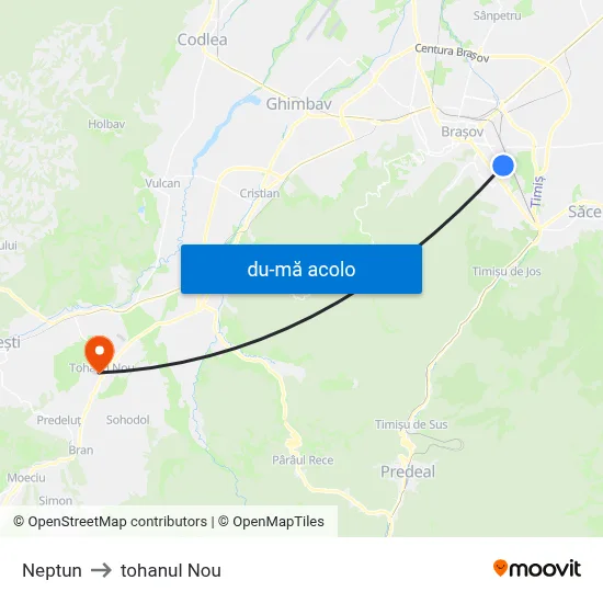 Harta de Neptun către tohanul Nou